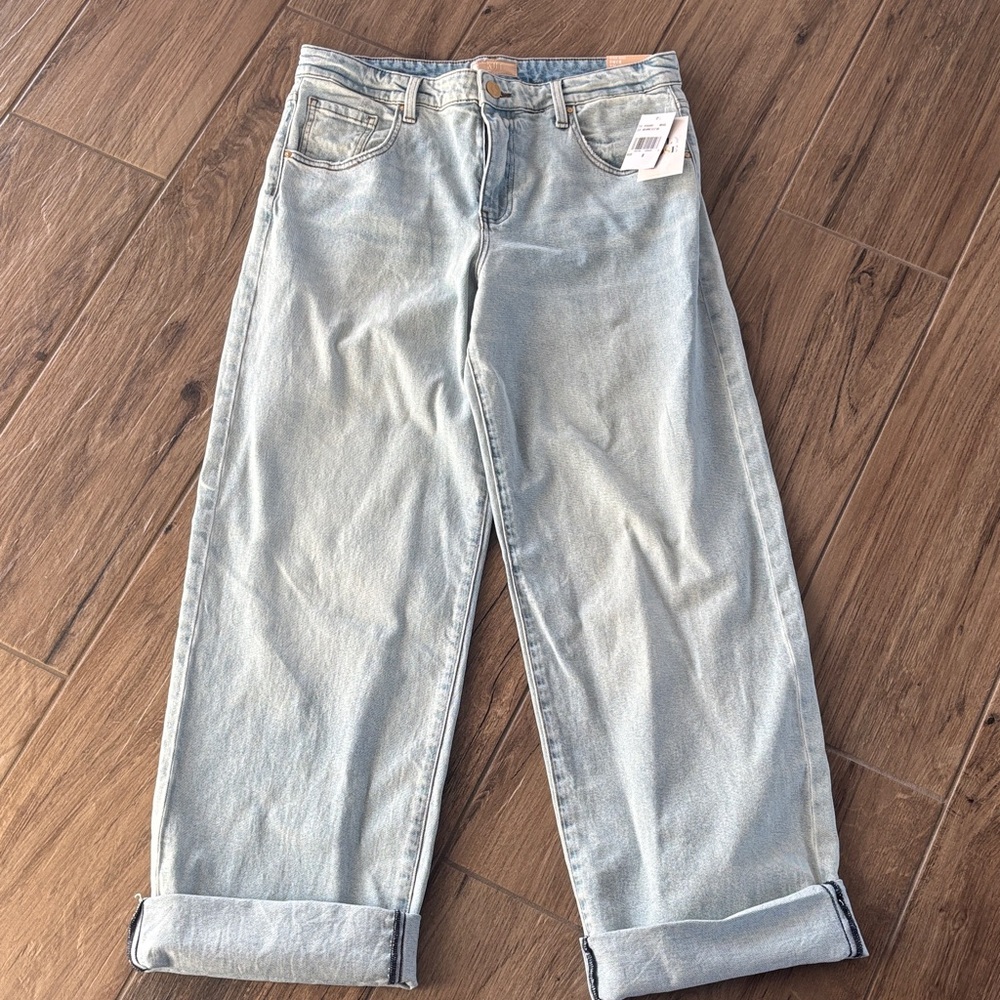 Kut from the Kloth Light Wash High Rise Wide Leg Jeans